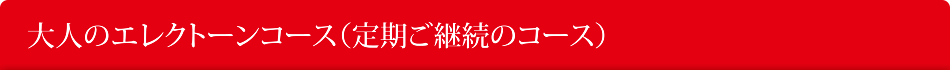 大人のエレクトーンコース(定期ご継続のコース)