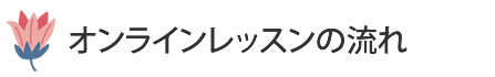遠隔レッスンの流れ
